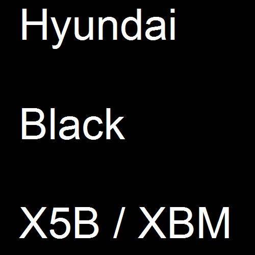 Hyundai, Black, X5B / XBM.